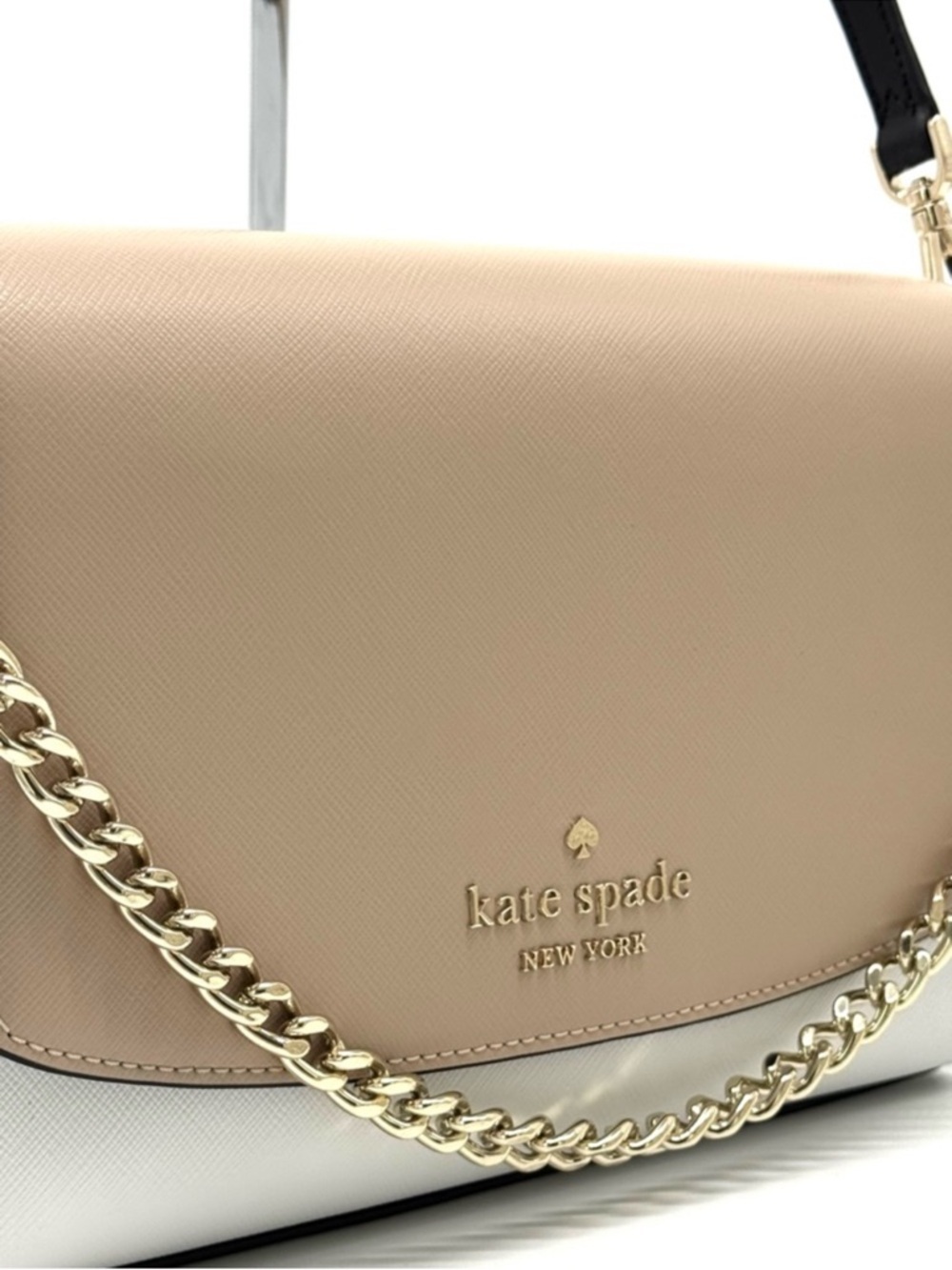Kate Spade Carson Colorblock Convertible Crossbody Bag Warm Beige - Picture 4 of 10